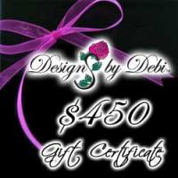 Designs by Debi Handmade Jewelry Gift Certificate purchase button $450