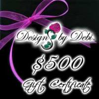 Designs by Debi Handmade Jewelry Gift Certificate purchase button $500