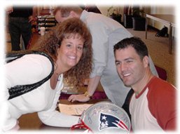 Debi and Adam Vinatieri of the New England Patriots