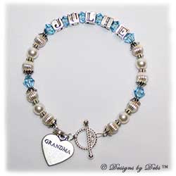 Designs by Debi Handmade Jewelry Personalized Keepsake Bracelet jasmine style