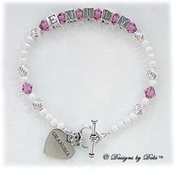 Designs by Debi Handmade Jewelry Personalized Keepsake Bracelet karen style