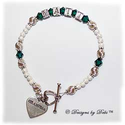 Designs by Debi Handmade Jewelry Personalized Keepsake Bracelet zoe style