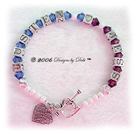 Designs by Debi Handmade Jewelry Personalized Keepsake Bracelet Couples