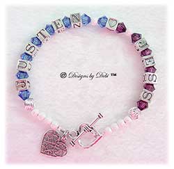 Designs by Debi Handmade Jewelry Personalized Couples Keepsake Bracelet